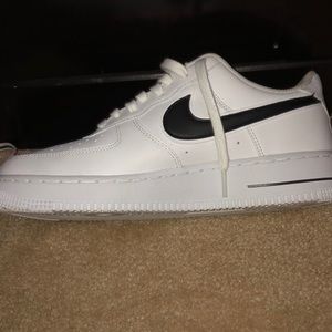 Nike Air Force 1 white and black low